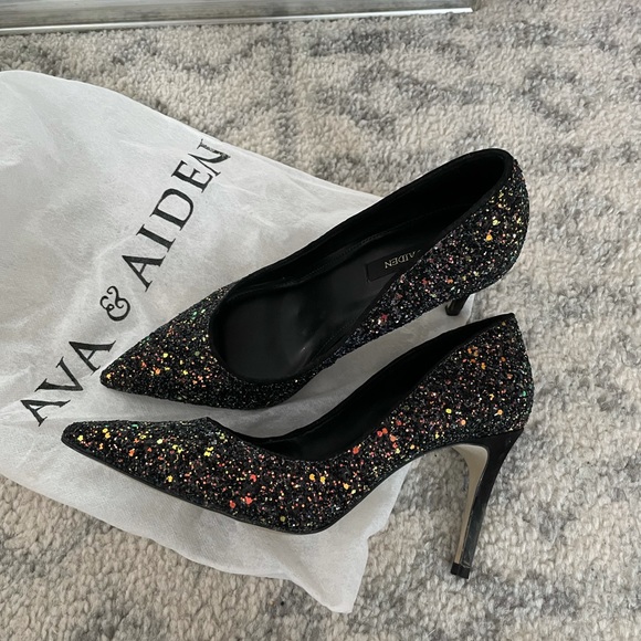 Sparkly high heeled shoes size5 - Picture 3 of 3